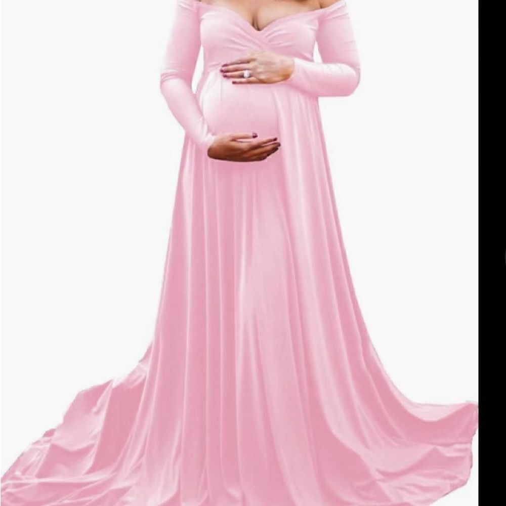 Pink Barbie Elegant Maternity/plus SZ light weight low stretch Size 2XL